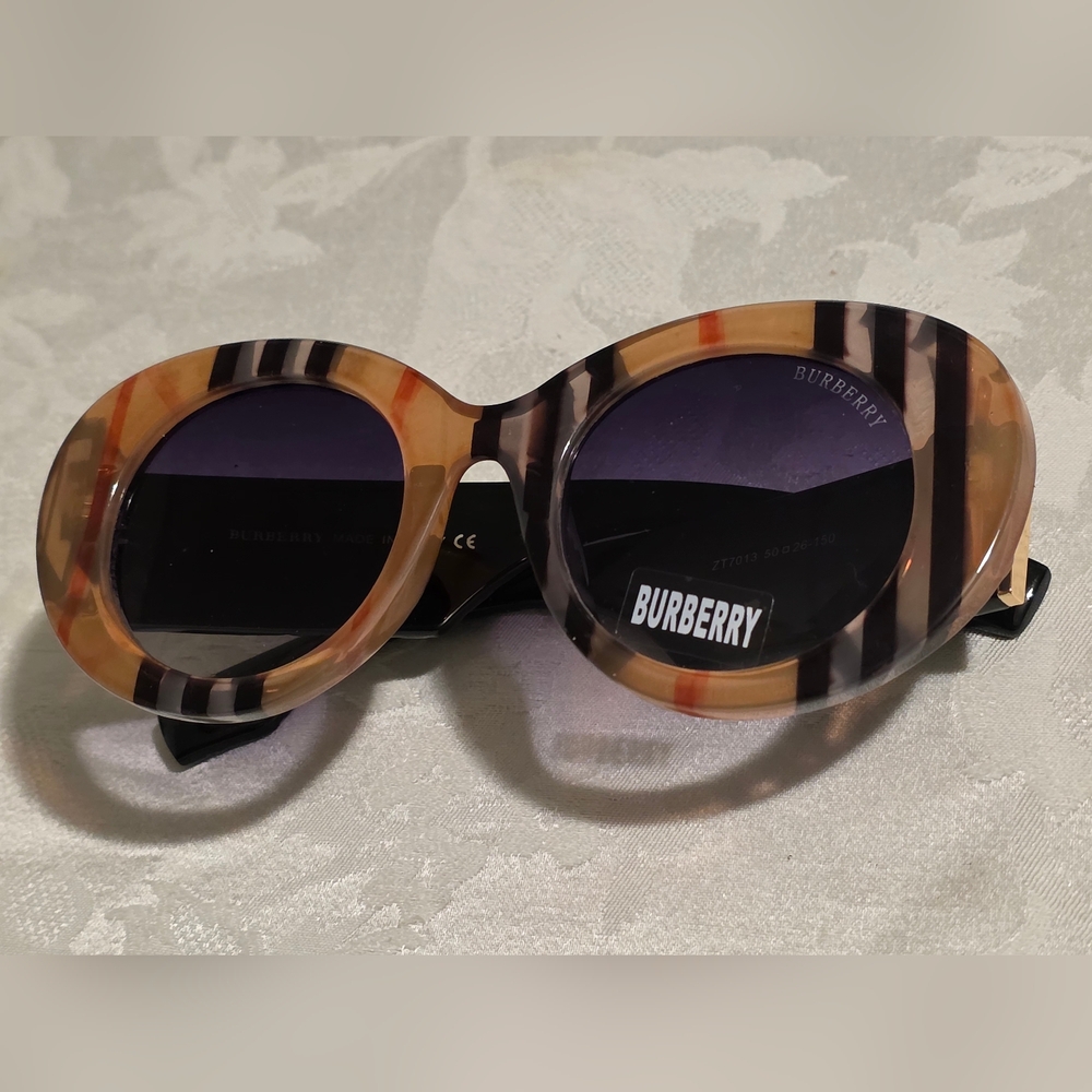 INSPIRED Sunglasses - Black and Tan Pattern